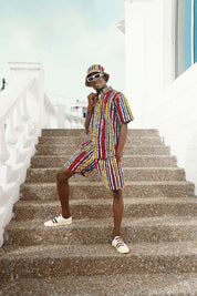 Bamboozle African Print Short Sleeve Shirt