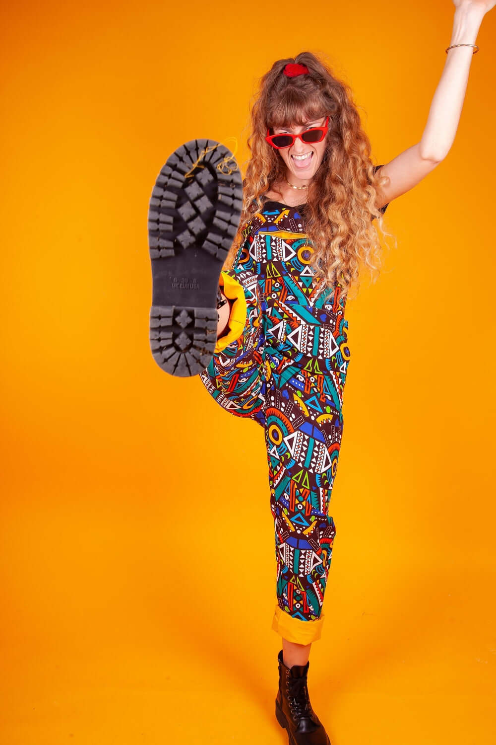 Be Rave African Print Festival Dungarees