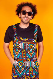 Be Rave African Print Festival Dungarees