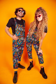 Be Rave African Print Festival Dungarees