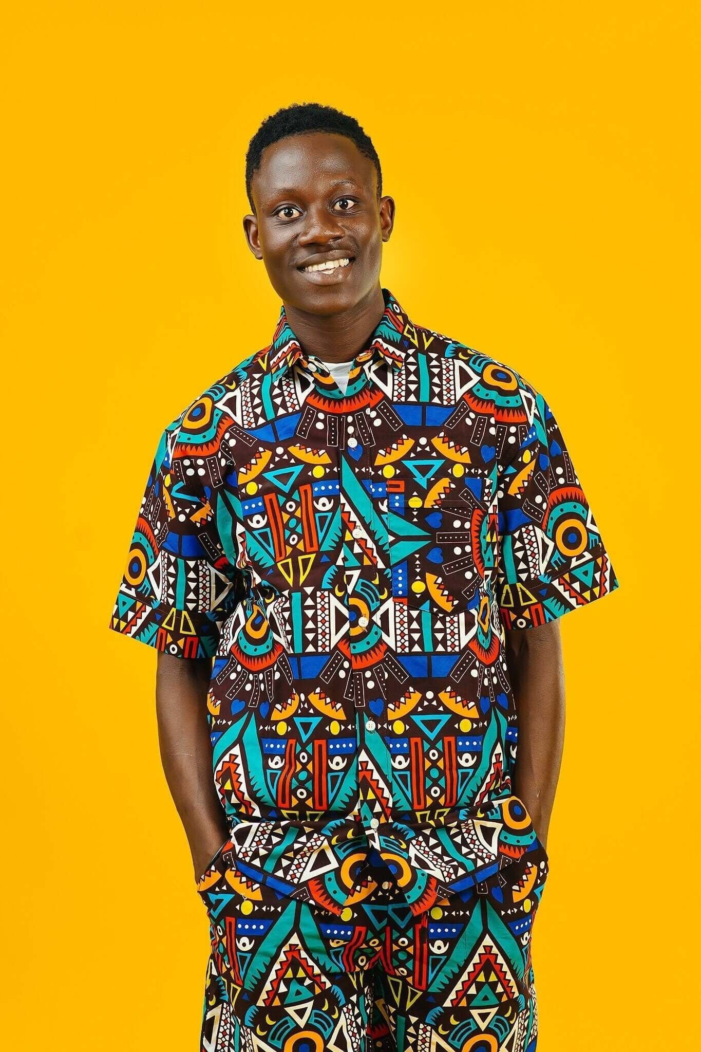 Be Rave African Print Short Sleeve Shirt