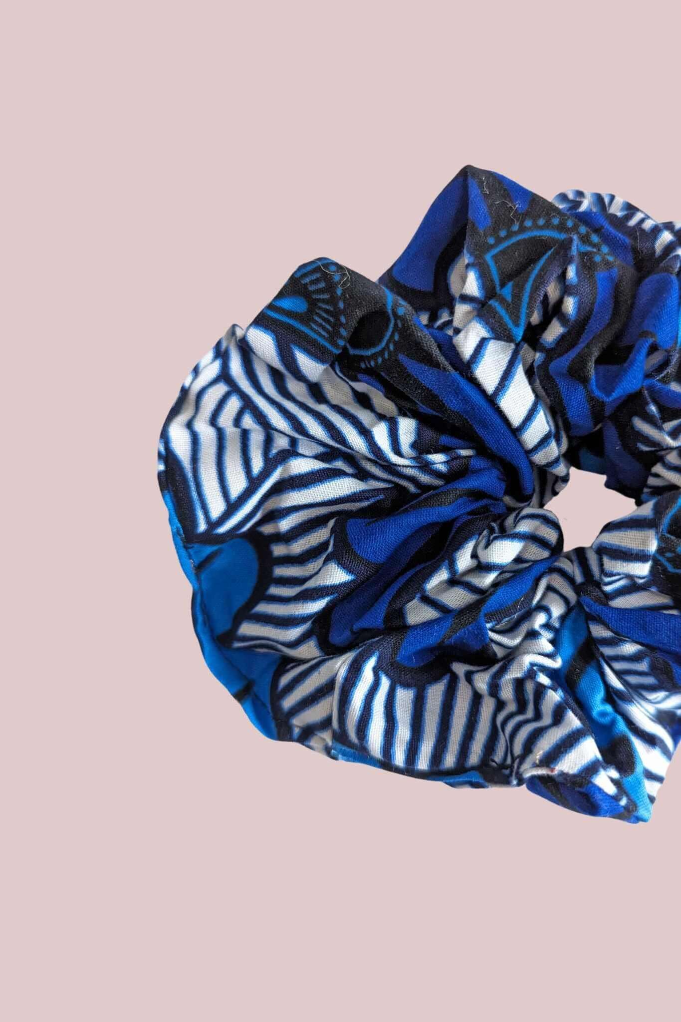 Biggest Fan African Print Hair Scrunchie