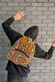 Busua Babe African Print Kente Backpack