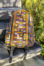 Busua Babe African Print Kente Backpack