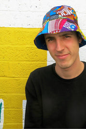 Colour Me Crazy Patchwork African Bucket Hat