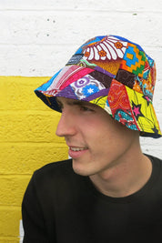Colour Me Crazy Patchwork African Bucket Hat
