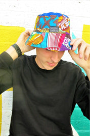 Colour Me Crazy Patchwork African Bucket Hat