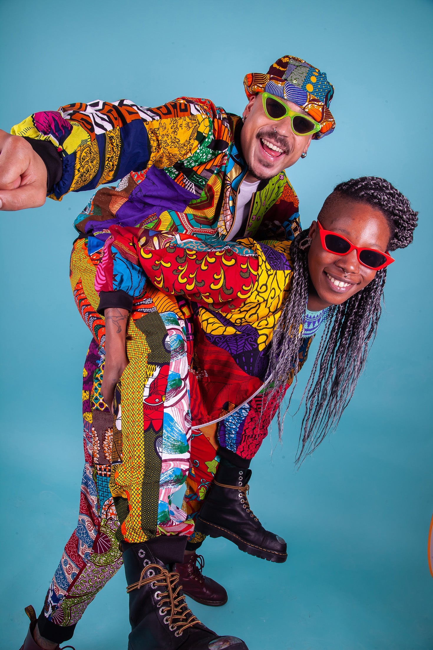 Colour Me Crazy Patchwork Festival Bomber Jacket