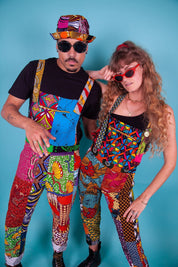 Colour Me Crazy Patchwork Festival Dungarees