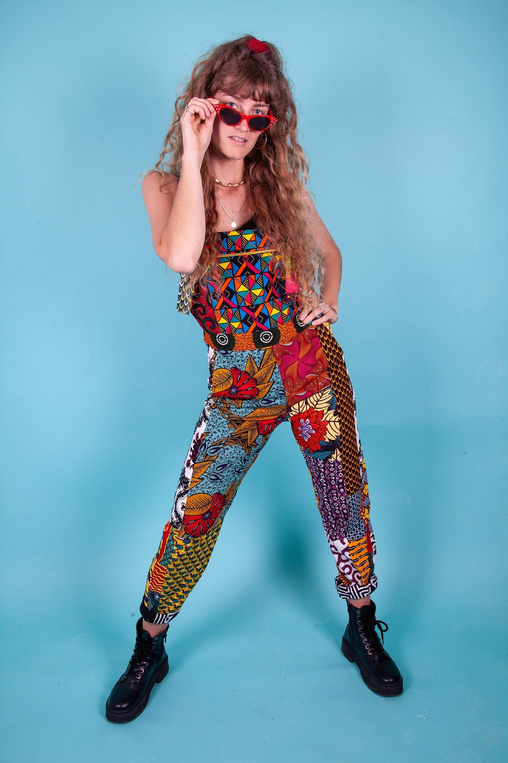 Colour Me Crazy Patchwork Festival Dungarees