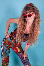 Colour Me Crazy Patchwork Festival Dungarees