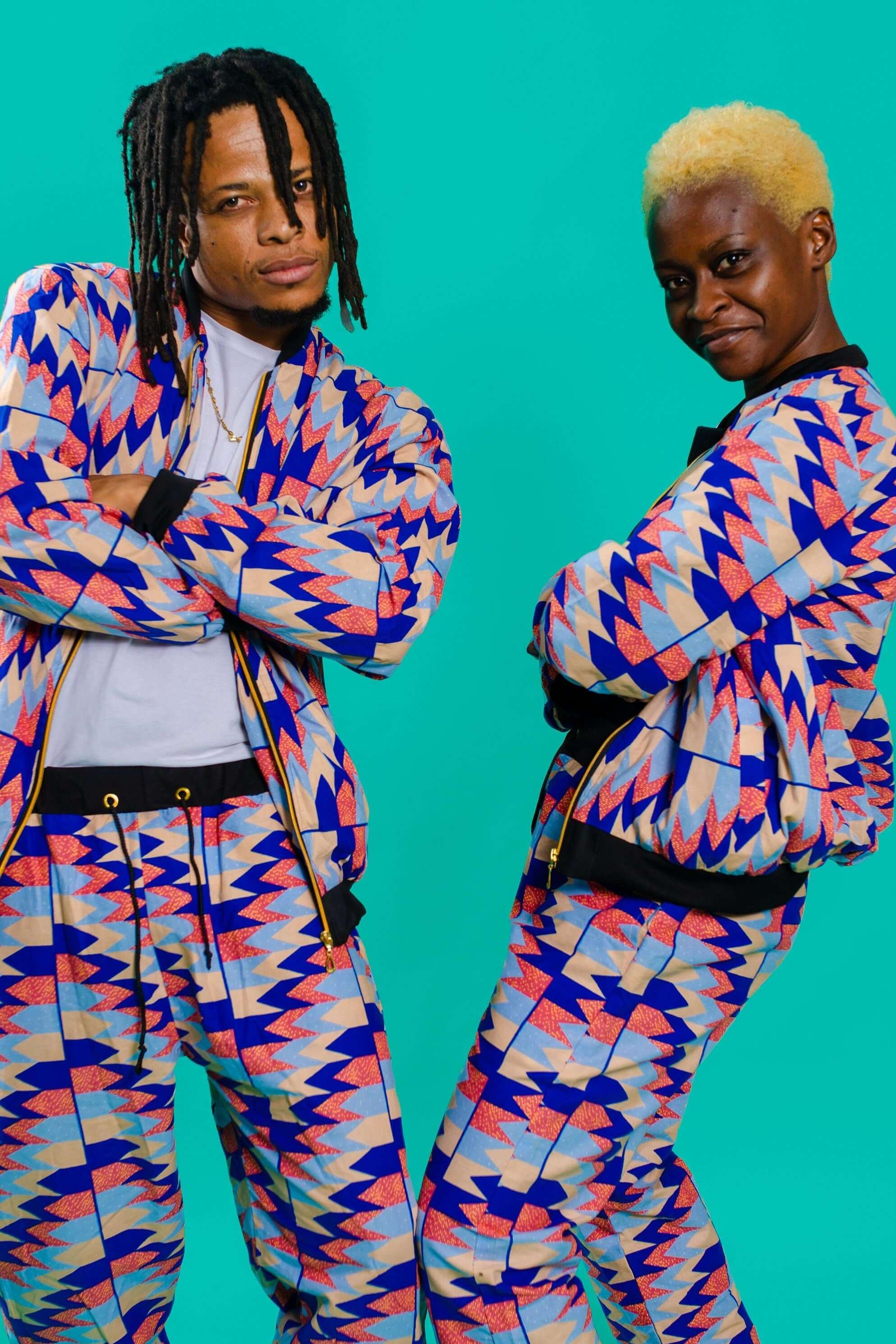 Kente print unisex tracksuit