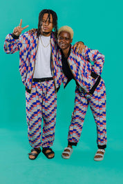 Kente print unisex tracksuit