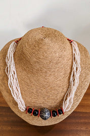 Dusky Pink African Bead Necklace