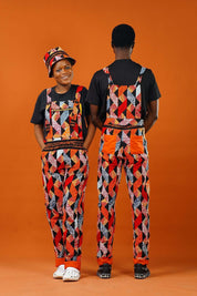 Kokrobite African Print Festival Dungarees