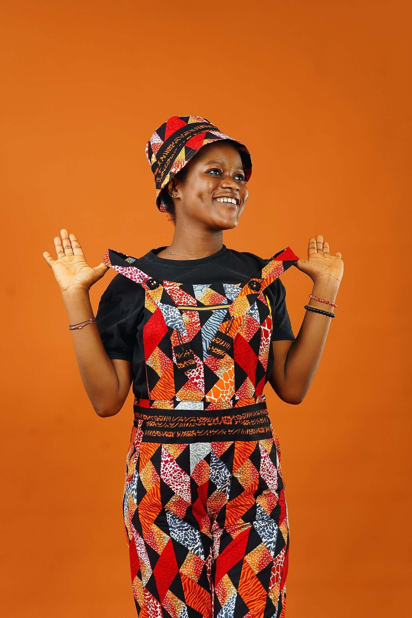 Kokrobite African Print Festival Dungarees