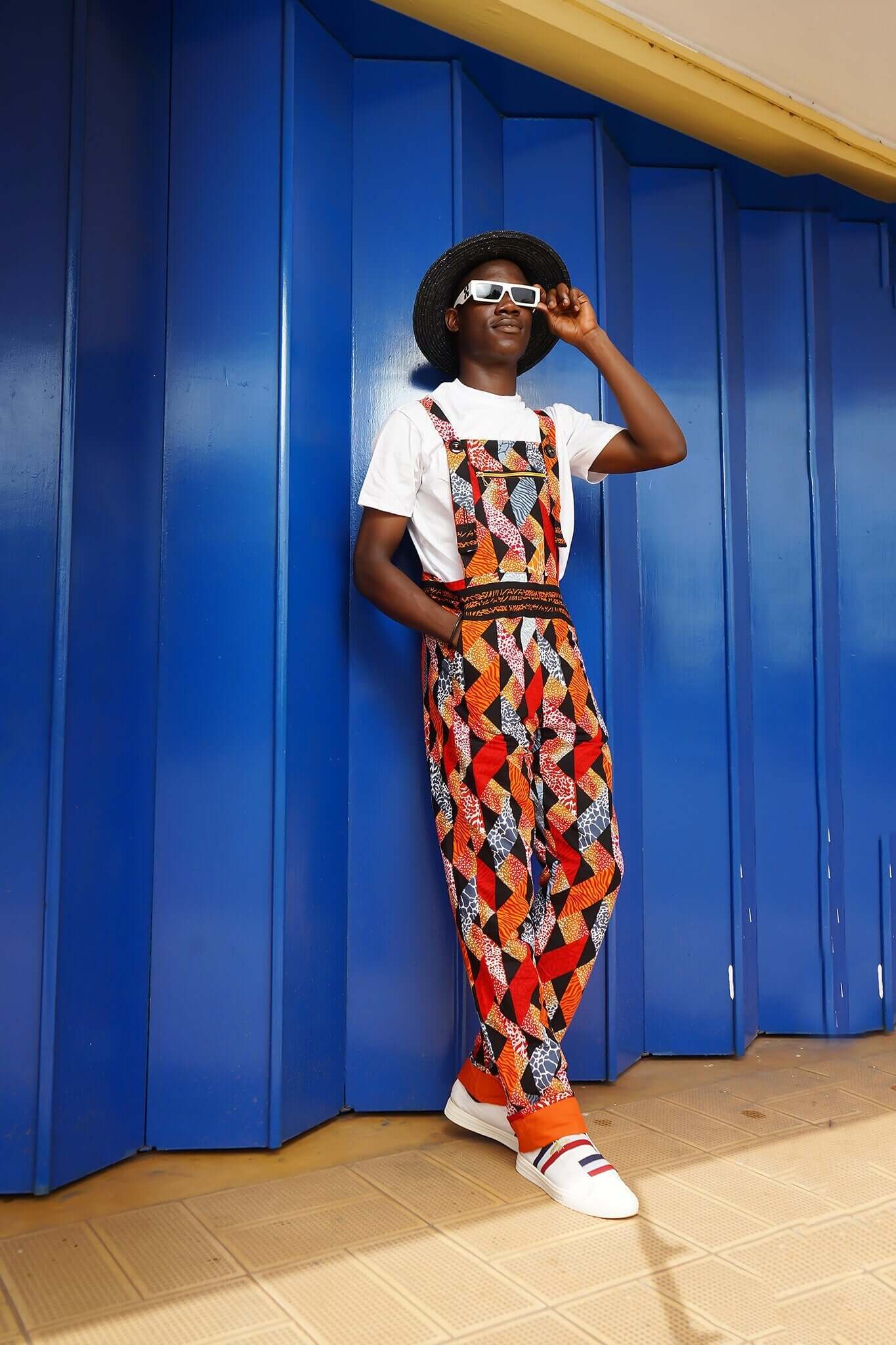 Kokrobite African Print Festival Dungarees