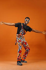 Kokrobite African Print Festival Dungarees