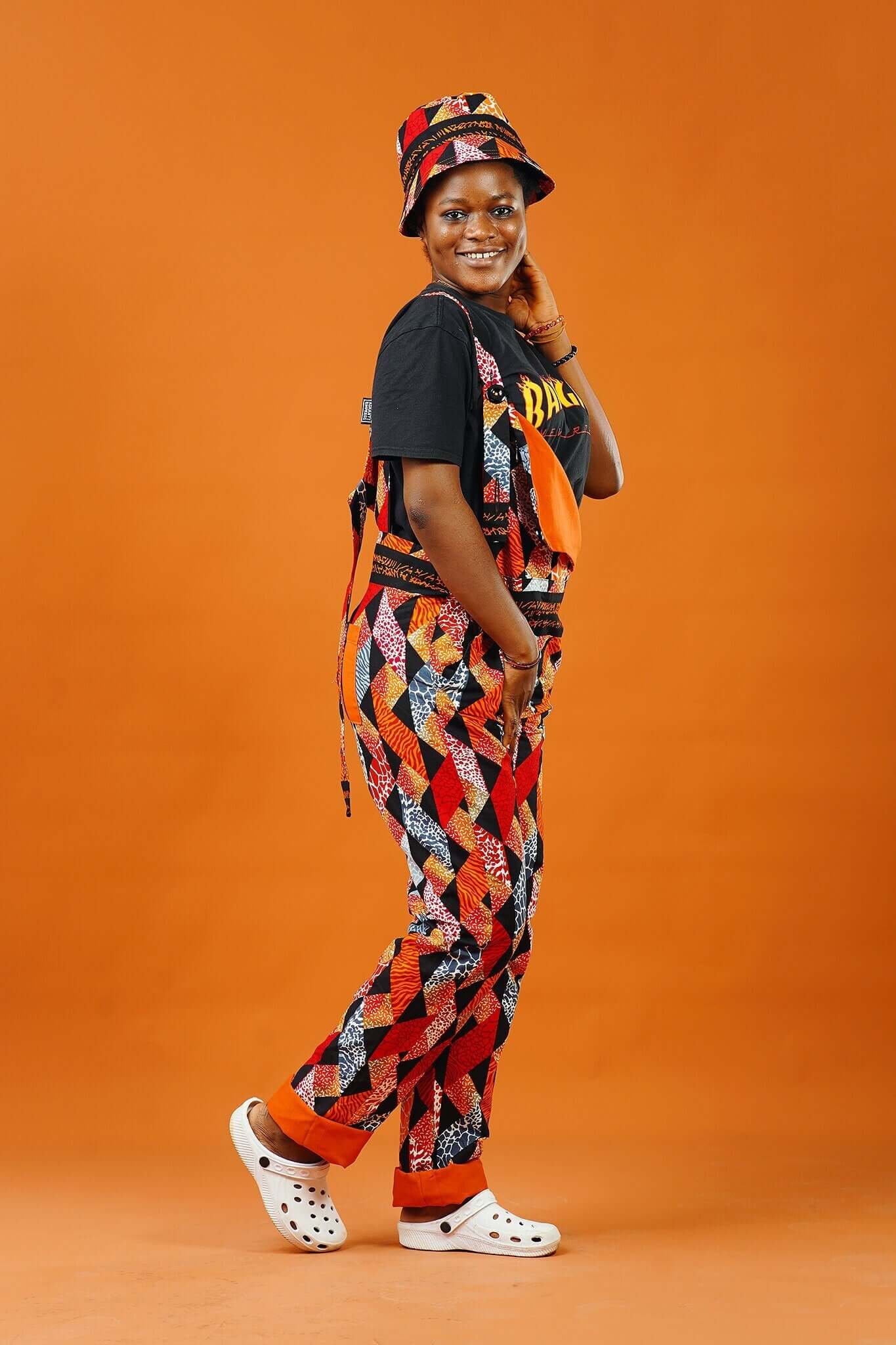 Kokrobite African Print Festival Dungarees