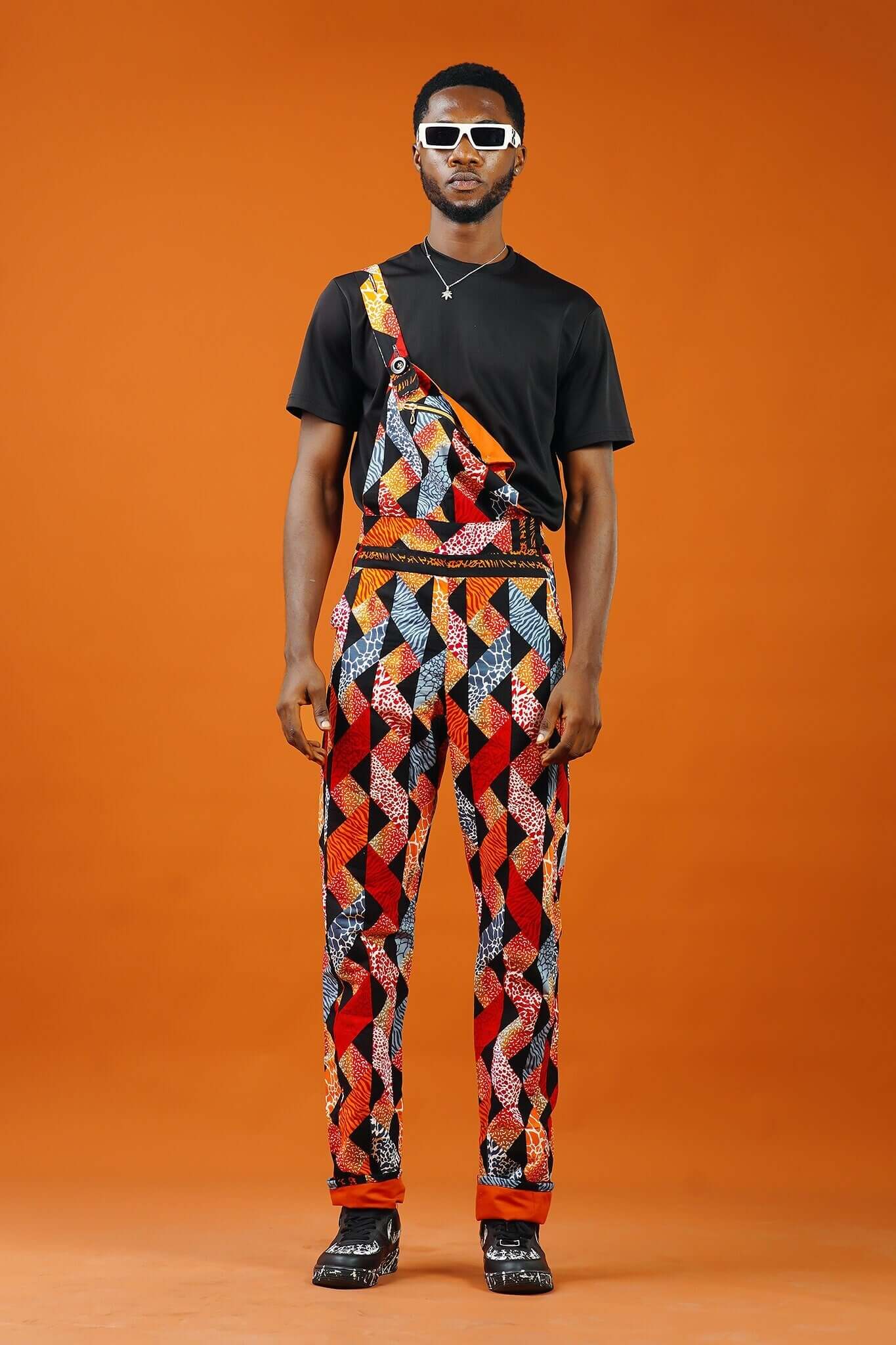 Kokrobite African Print Festival Dungarees