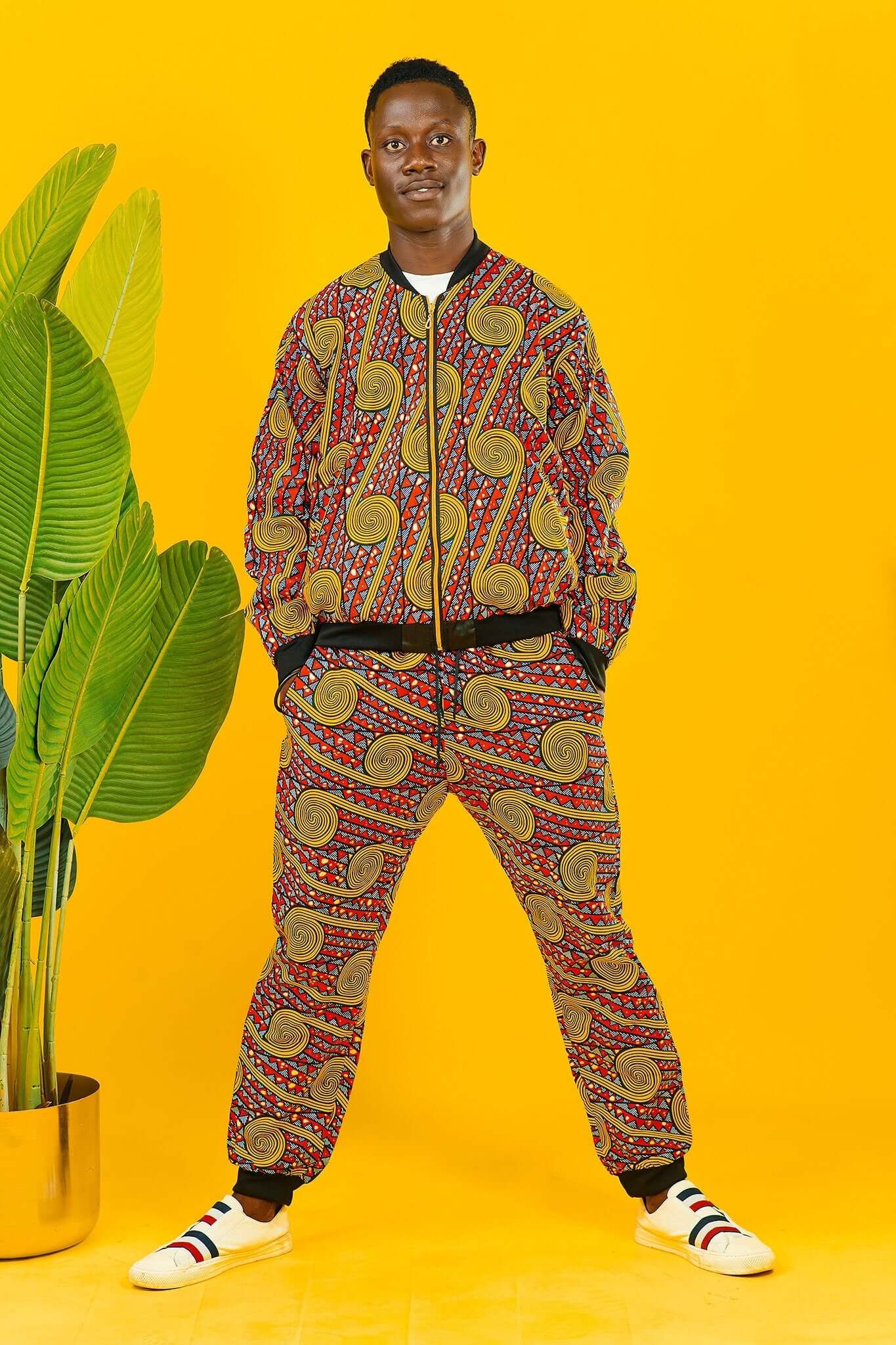Riptide Raver African Print Tracksuit Trousers
