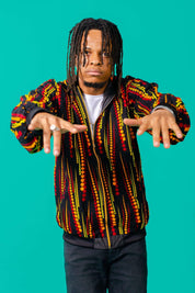 Pattern unisex hoodie