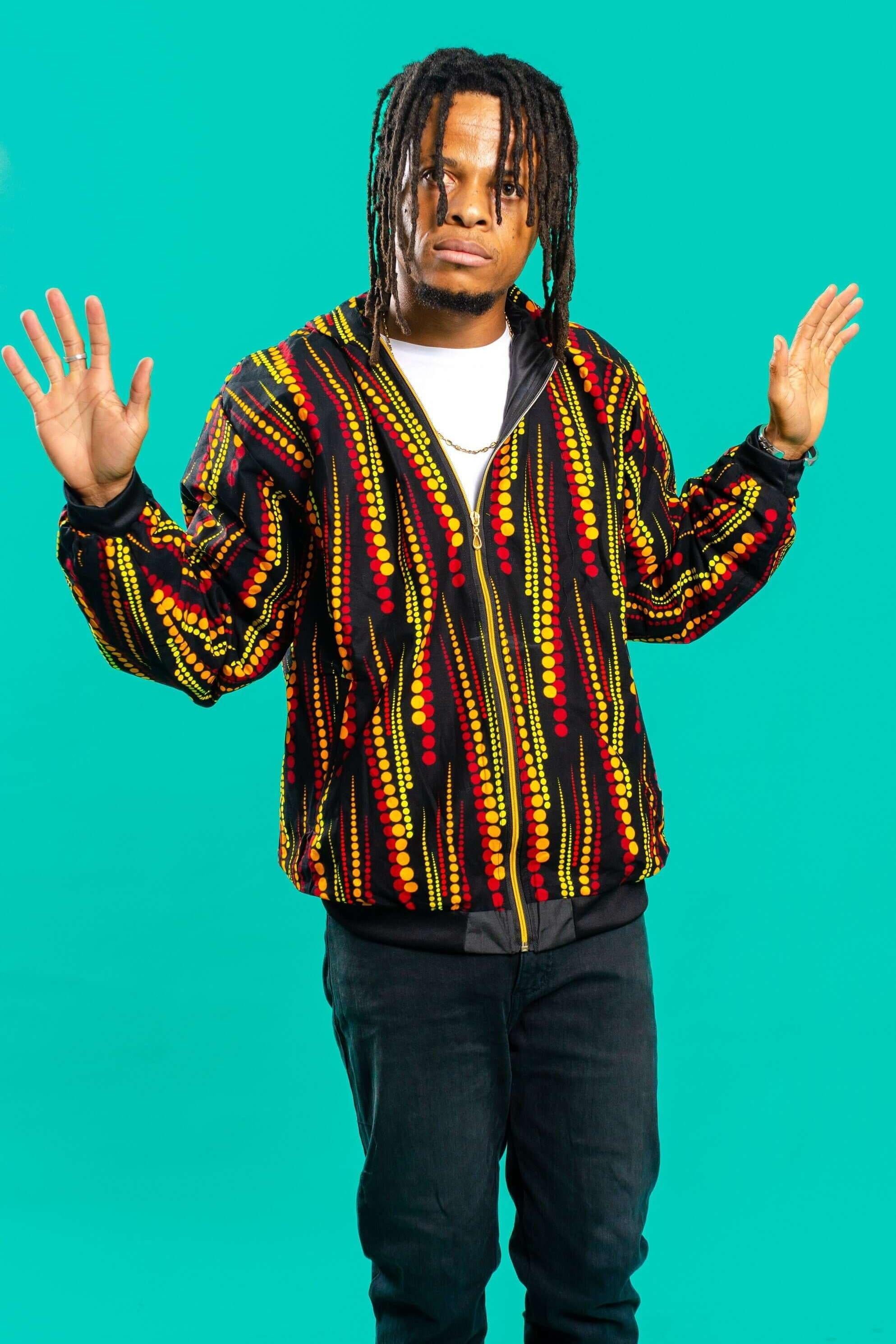 Pattern unisex hoodie