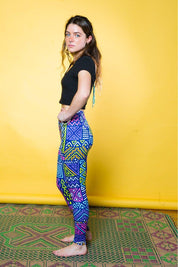 Squiggle Pattern Festival Leggings
