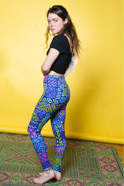 Squiggle Pattern Festival Leggings