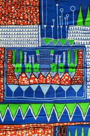 VLISCO Unique Fabric, African Fabric By The Yard, Colourful Fabric, African Wax Print, Dutch Wax, 100% Cotton, Ankara Wall Art, Quilting