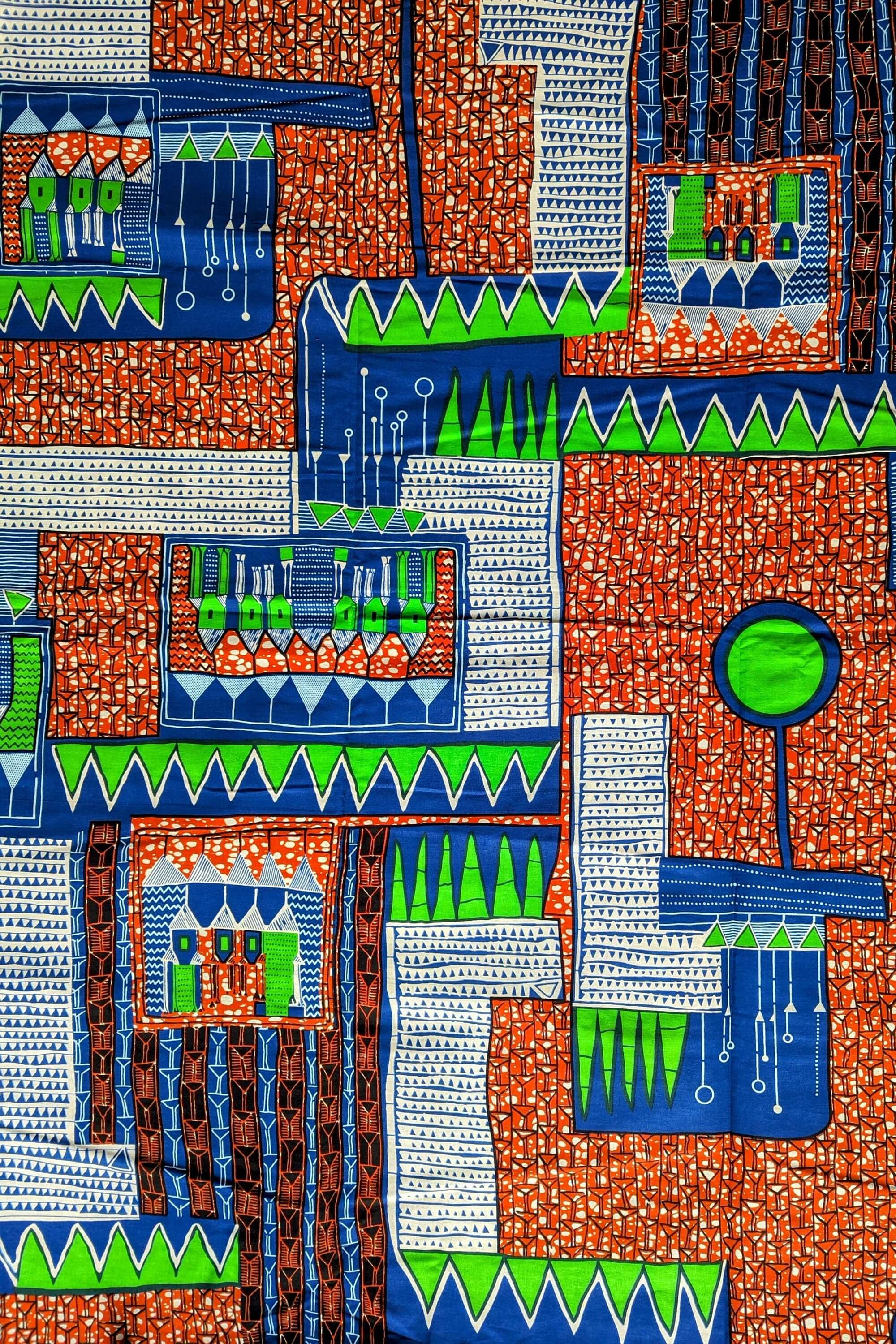 VLISCO Unique Fabric, African Fabric By The Yard, Colourful Fabric, African Wax Print, Dutch Wax, 100% Cotton, Ankara Wall Art, Quilting