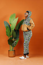 Atwima Fawn African Print Hooded Jacket