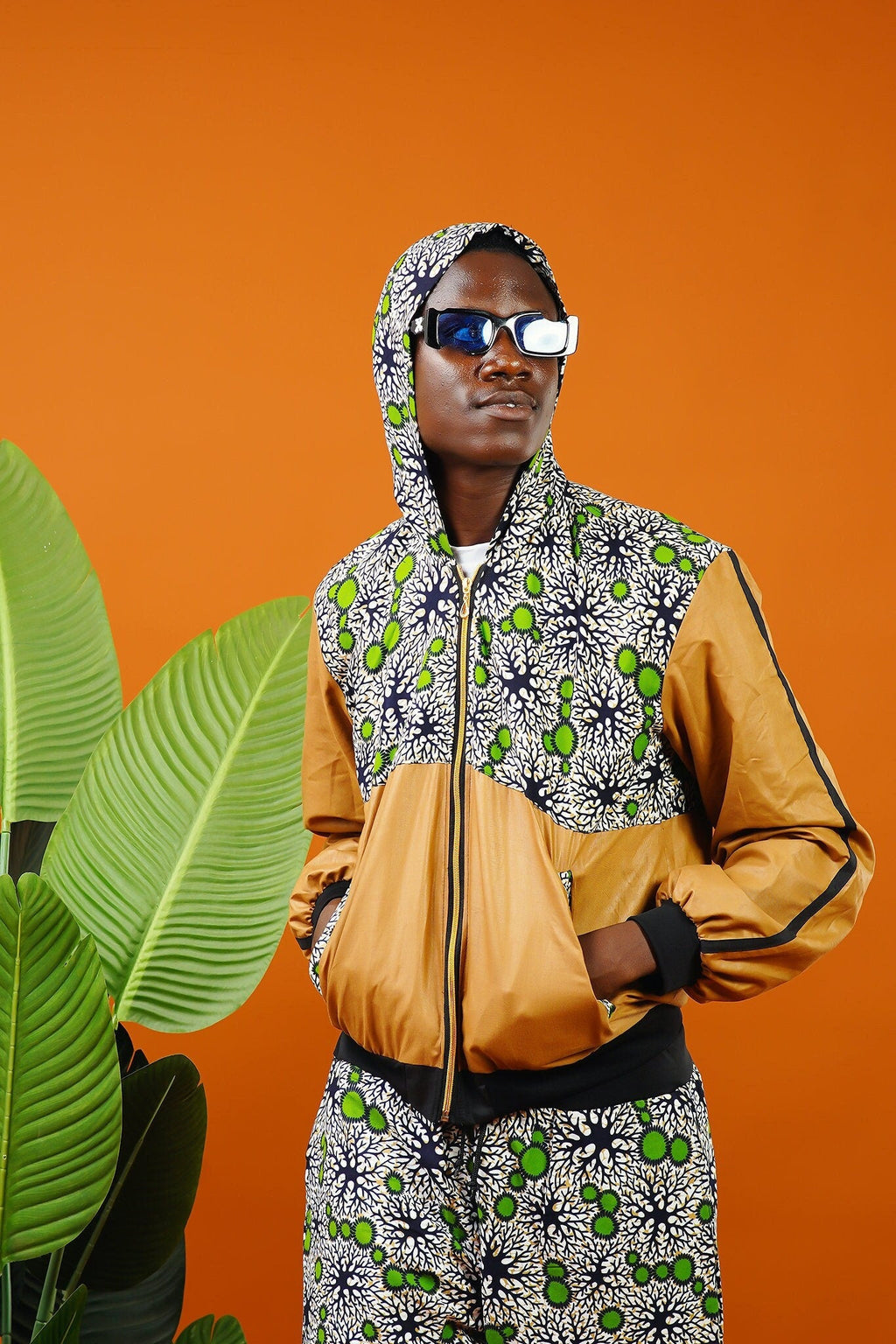 Atwima Fawn African Print Hooded Jacket