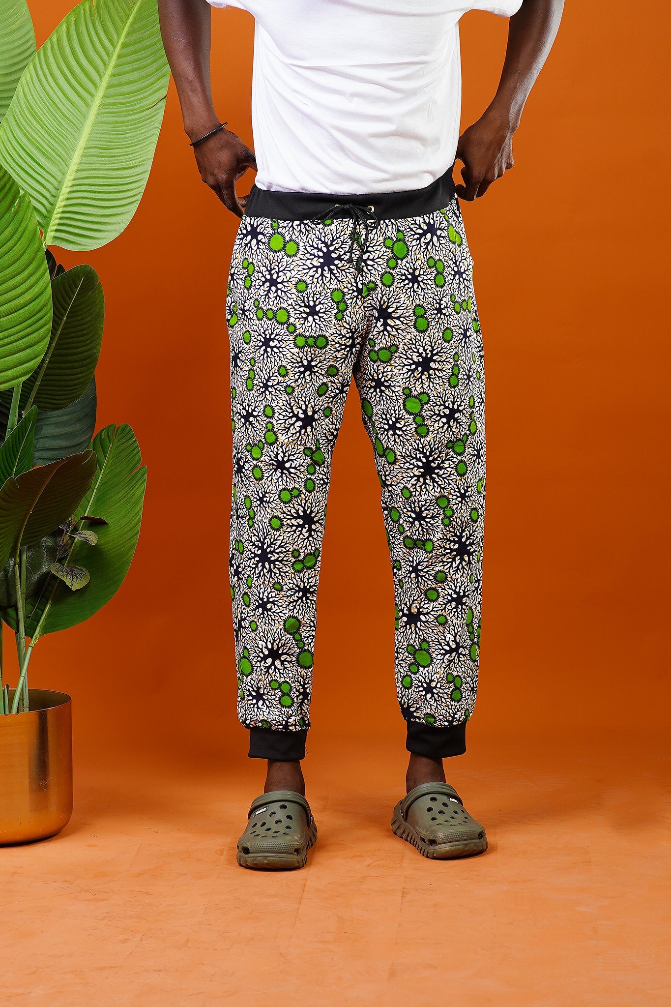 Atwima Fawn African Print Tracksuit Trousers