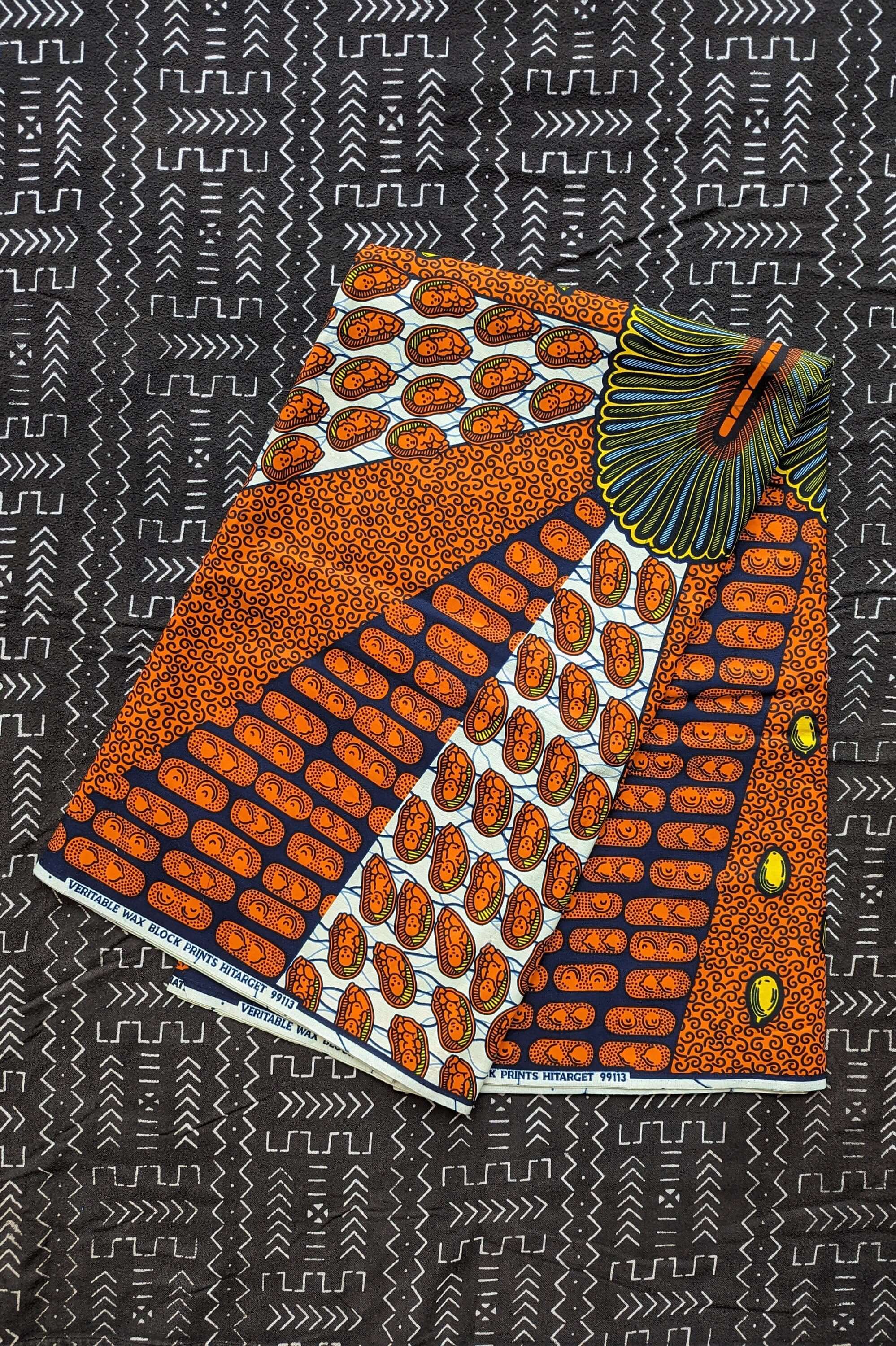 Babies & Boobies African Fabric, African Fabric By The Yard, Ankara Fabric, African Wax Print, African Material, Novelty Fabric, 100% Cotton