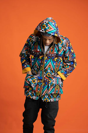 Be Rave African Print Oversize Jacket
