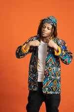 Be Rave African Print Oversize Jacket