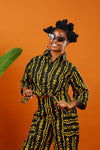 African Print Tie Shirt, Women Crop Top, Ankara Top, Tribal Clothing, Festival Co-ord Set, Hippie Clothing, Mud Cloth, Women Ankara Shirt