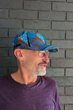 Bosomtwe Blue African Print Festival Hat
