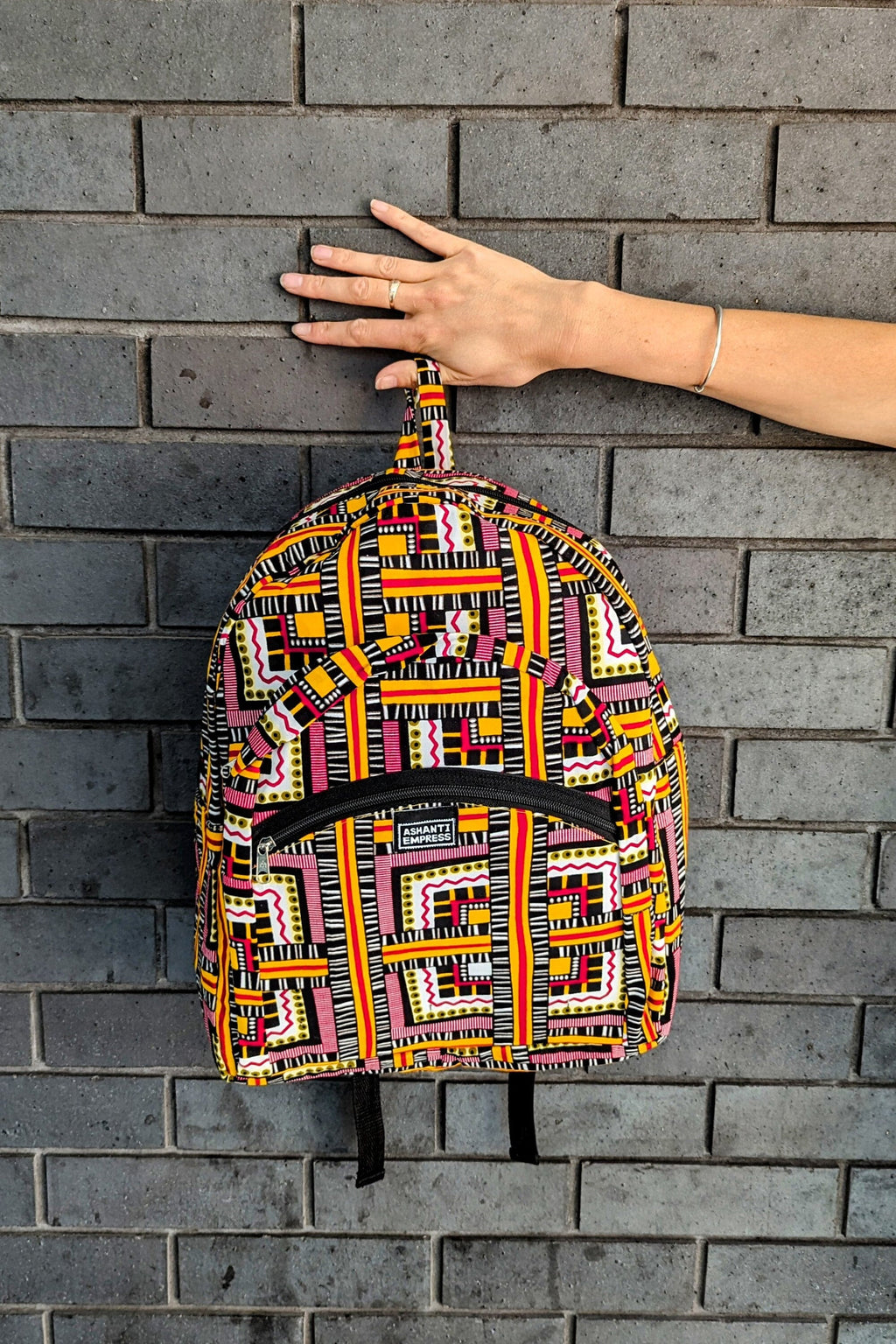 Busua Babe African Print Kente Backpack