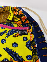 Colour Me Crazy Patchwork African Drawstring Bag