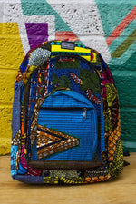 Colour Me Crazy Patchwork African Print Backpack