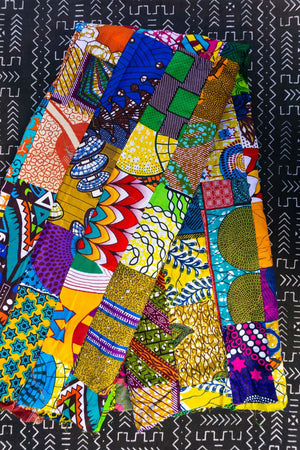 Colour Me Crazy Patchwork African Print Fabric