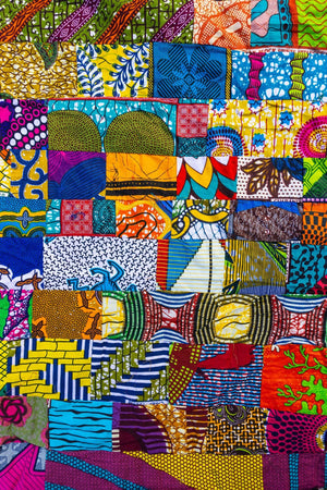 Colour Me Crazy Patchwork African Print Fabric