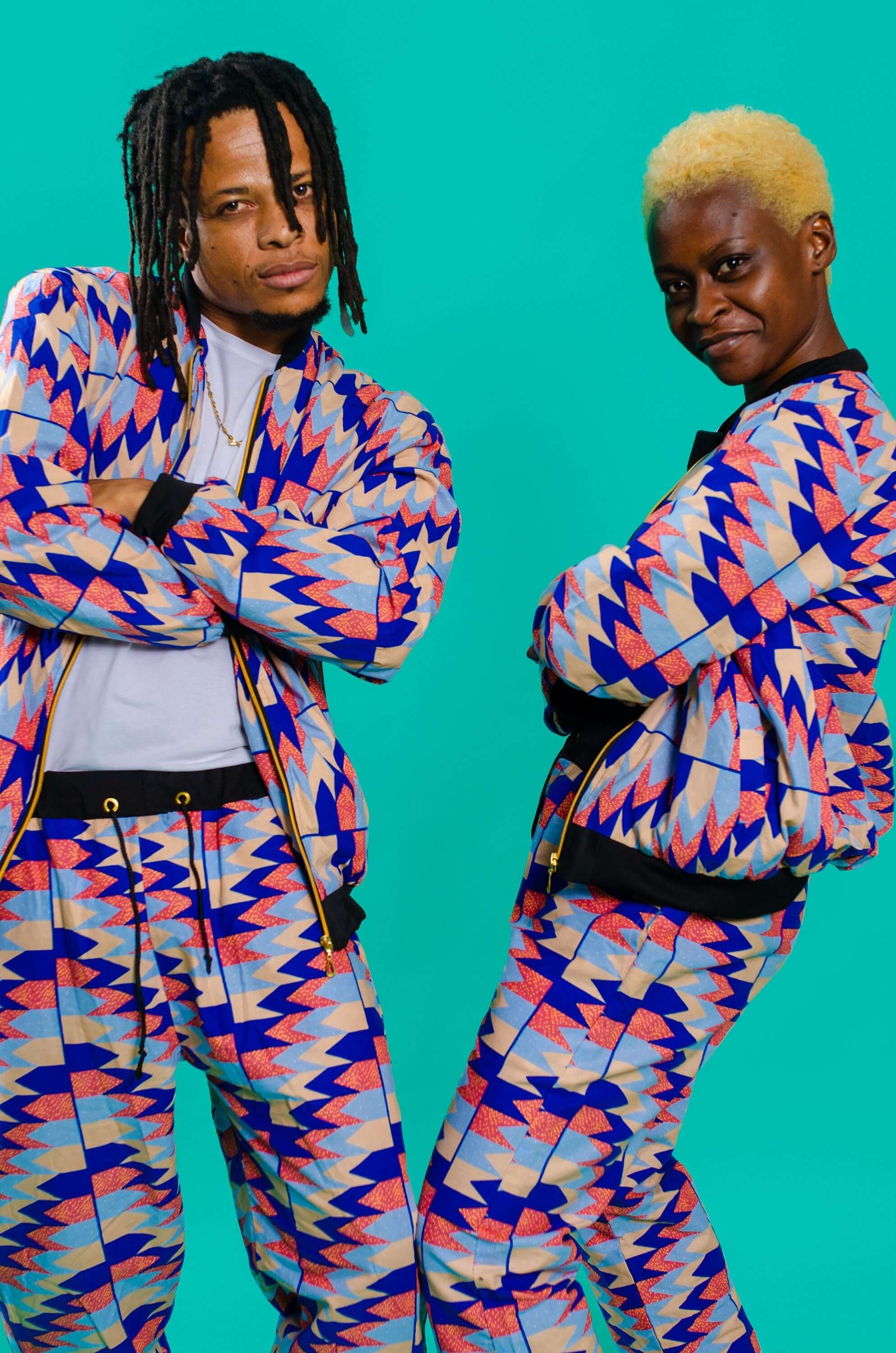 Kente print unisex tracksuit