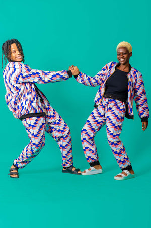 Kente print unisex tracksuit