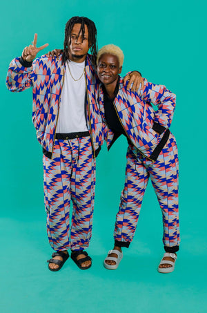 Kente print unisex tracksuit