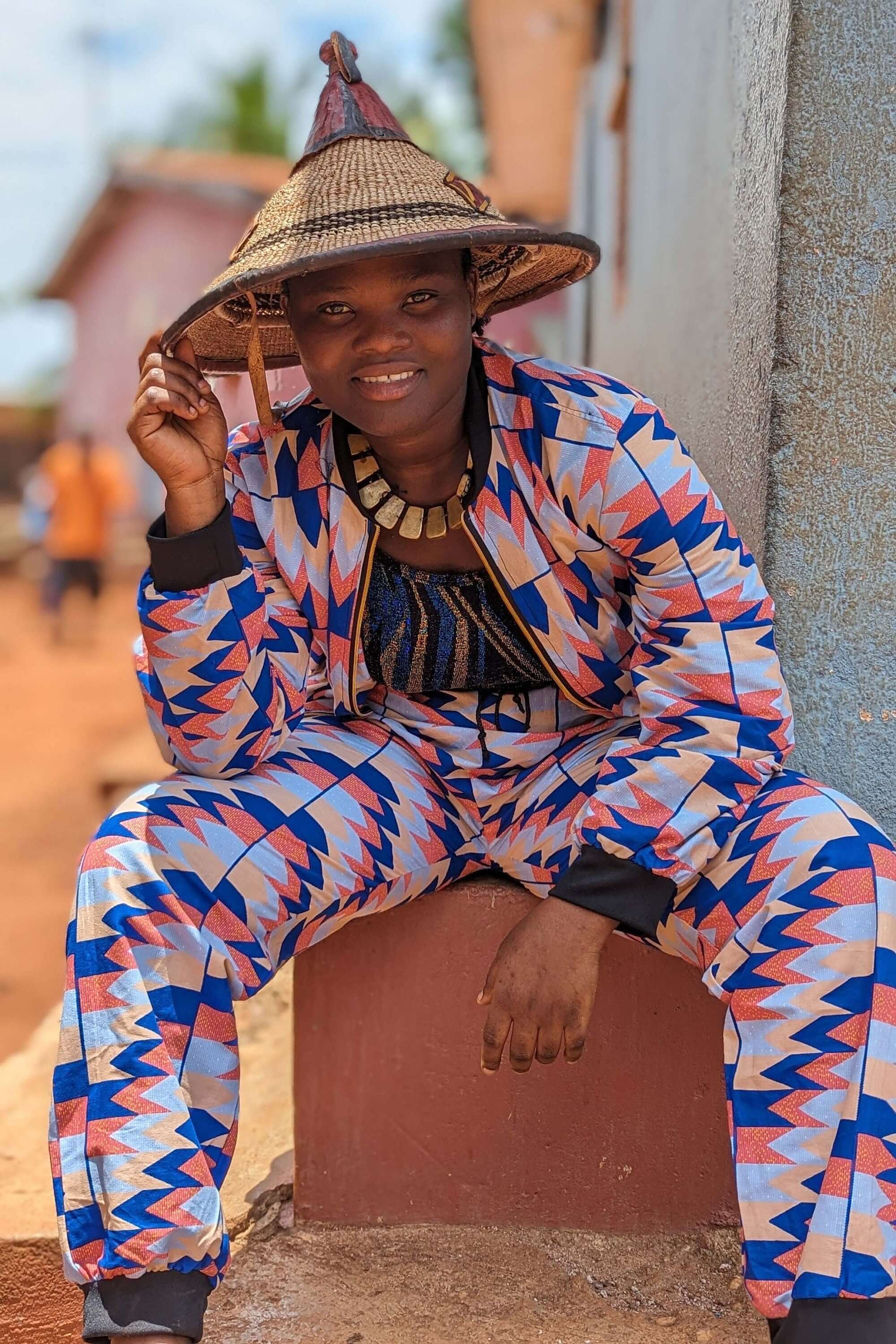 Kente print unisex tracksuit