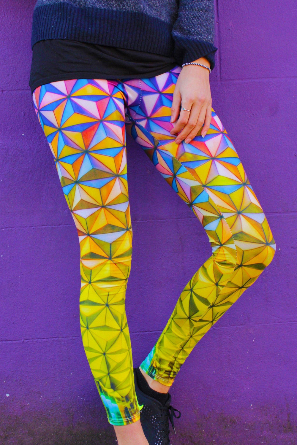 Mosaic Yoga Pants, Psychedelic Leggings, Patterned Leggings, Colourful  Leggings, Festival Pants, Women Activewear, Pilates Tights, Hippie -   Denmark