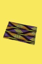 Feather Green African Print Fabric Wallet